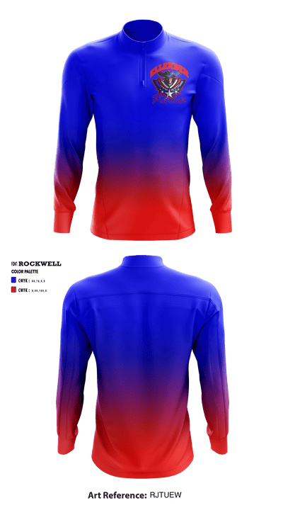 Allen Ellender Memorial High School Swimming 55809402 Quarter Zip Jacket - 1