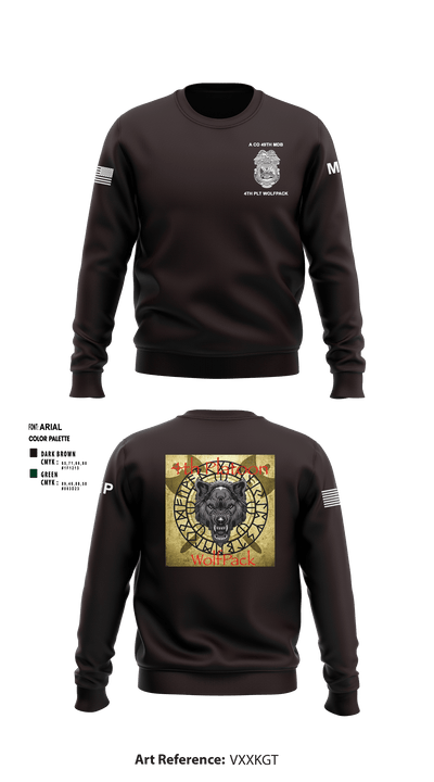 49th MDB A Co MP 78461130 Crew Neck Sweatshirt - 1
