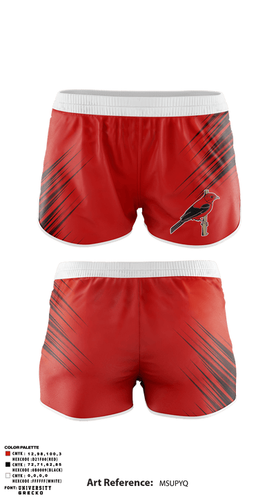 Hartford Central High School Softball 18545716 Track Shorts - 1