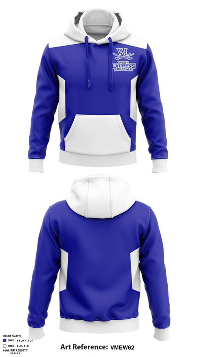 West Laurens Middle School Football 74892522 Hoodie - 1