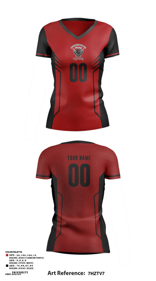 Women's Short Sleeve Vneck Shirt, Dundee Ridge Middle School Volleyball, Women's Volleyball, Teamtime, Team time, sublimation, custom sports apparel, team uniforms, spirit wear, spiritwear, sports uniforms, custom shirts, team store, custom team store, fundraiser sports, apparel fundraiser