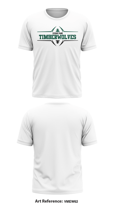 Cedar Park Timberwolves 13556335 Short Sleeve Performance Shirt - 7