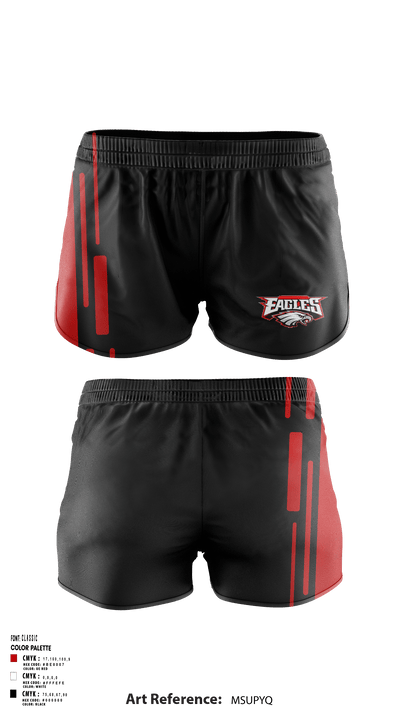 Del City High School Softball 8792738 Women's Shorts - 1