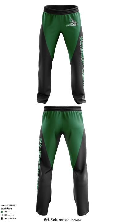 Waterbury Knights Football & Cheer 25806965 Sweatpants - 1