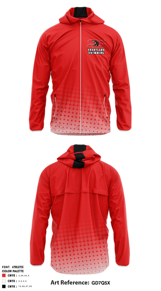 Windbreaker, Sharyland High School Swimming, School Spirit Store, Teamtime, Team time, sublimation, custom sports apparel, team uniforms, spirit wear, spiritwear, sports uniforms, custom shirts, team store, custom team store, fundraiser sports, apparel fundraiser