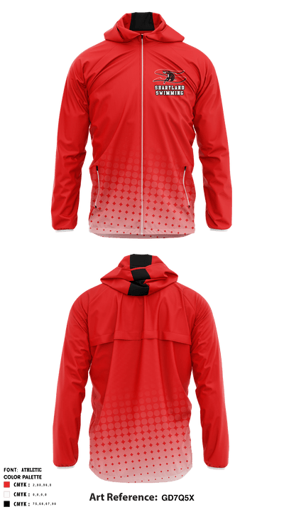 Sharyland High School Swimming 27265437 Windbreaker - 1