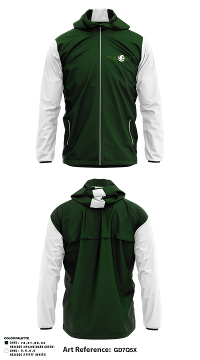 Flat Rock Area Little League 65847393 Windbreaker - 1