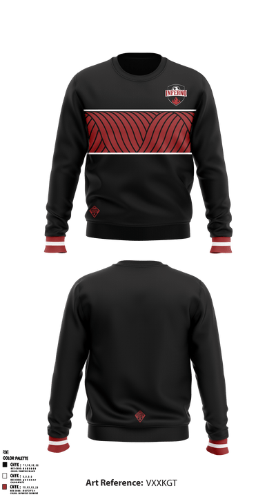 Idaho Inferno Soccer Club Supporter Store 52991520 Crew Neck Sweatshirt - 2