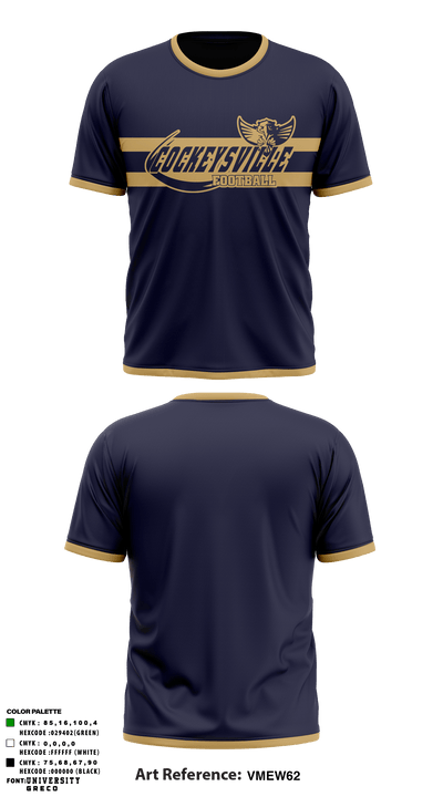 Cockeysville Eagles Football 91755651 Short Sleeve Performance Shirt - 5