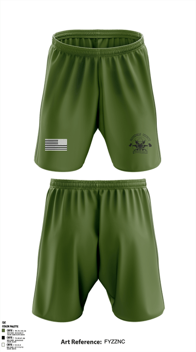 RCSO Fugitive Unit 51311799 Athletic Shorts With Pockets - 1