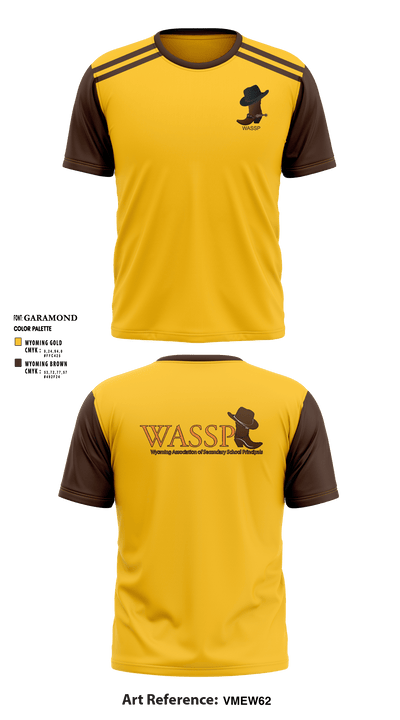 Wyoming Association of Secondary School Principals 79829296 Short Sleeve Performance Shirt - 4