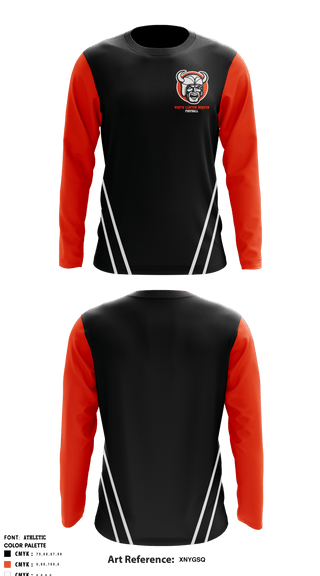Long Sleeve Performance Shirt, North Canton Hoover Football, Football, Teamtime, Team time, sublimation, custom sports apparel, team uniforms, spirit wear, spiritwear, sports uniforms, custom shirts, team store, custom team store, fundraiser sports, apparel fundraiser
