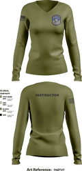 373 TRS / DET 12 70443179 Women's Long Sleeve V-neck Shirt - 5