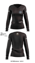 Cyber Defense 41653089 Women's Long Sleeve V-neck Shirt - 1