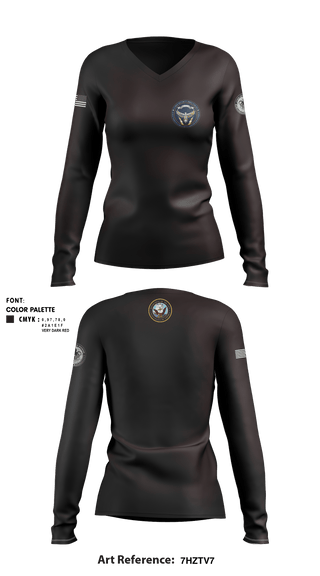 Women's Long Sleeve Vneck Shirt, , Navy, Teamtime, Team time, sublimation, custom sports apparel, team uniforms, spirit wear, spiritwear, sports uniforms, custom shirts, team store, custom team store, fundraiser sports, apparel fundraiser