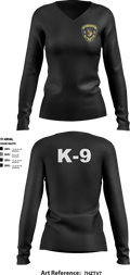 K9 1129861 Women's Long Sleeve V-neck Shirt - 5