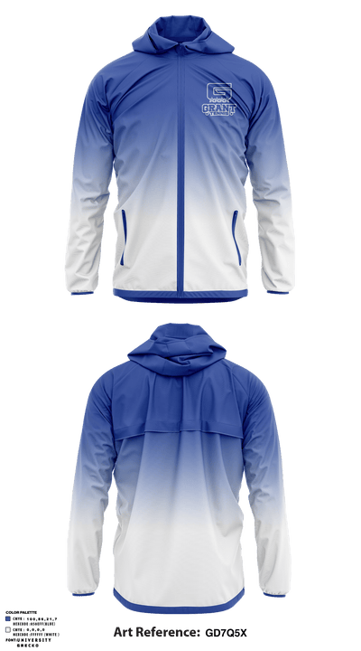 Grant High School Tennis 29110296 Windbreaker - 1