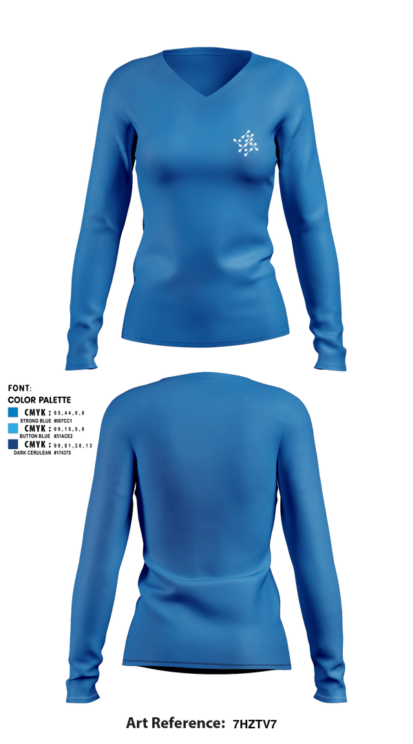 Women's Long Sleeve Vneck Shirt, , , Teamtime, Team time, sublimation, custom sports apparel, team uniforms, spirit wear, spiritwear, sports uniforms, custom shirts, team store, custom team store, fundraiser sports, apparel fundraiser