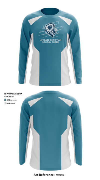 Lifegate Christian School Cheer 81273315 Long Sleeve Performance Shirt - 1