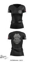 1057th MP CO. 88683040 Women's Short Sleeve V-neck Shirt - 1