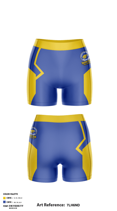 Saratoga High School Volleyball 52033671 Women's Shorts - 2