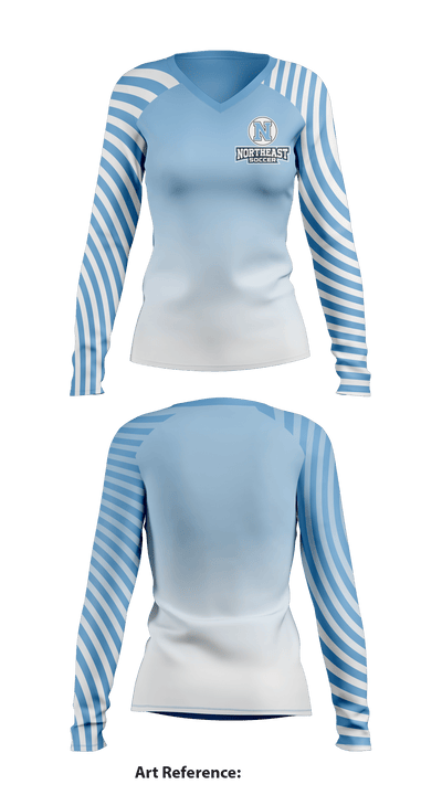 Northeast Soccer 59130705 Women's Long Sleeve V-neck Shirt - 1