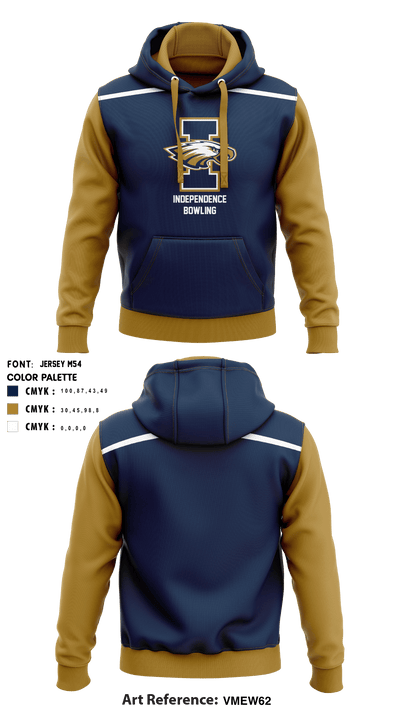 Independence High School Bowling 33864796 Hoodie - 1