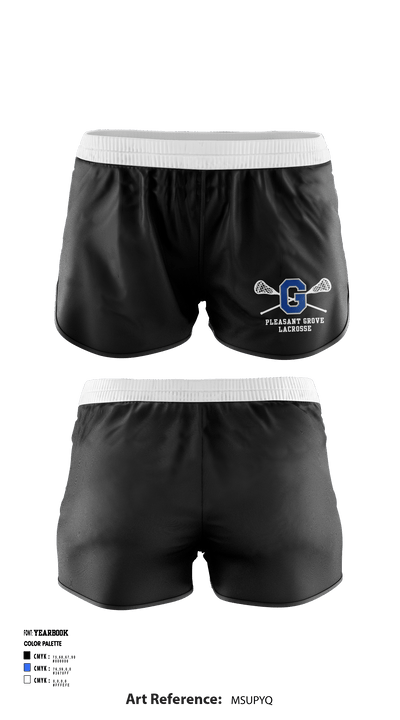 Pleasant Grove High School Lacrosse 63256449 Women's Shorts - 4