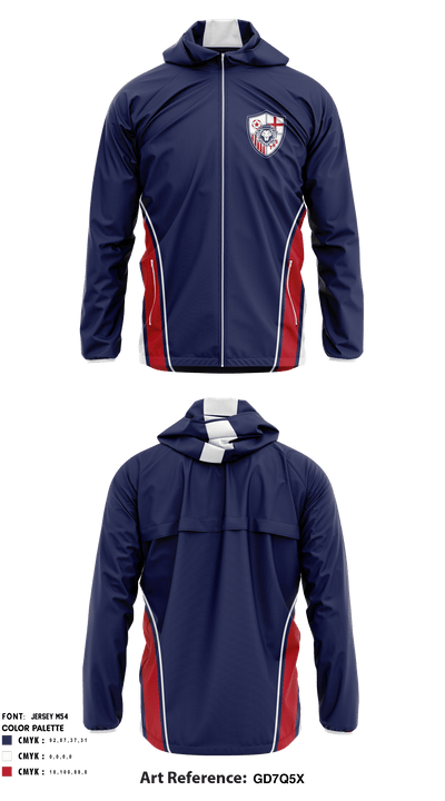 Taylor High School Soccer 60296275 Windbreaker - 1