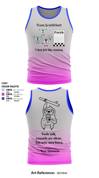 Tank Top, Team Scuttlebutt, Cross Country, Teamtime, Team time, sublimation, custom sports apparel, team uniforms, spirit wear, spiritwear, sports uniforms, custom shirts, team store, custom team store, fundraiser sports, apparel fundraiser