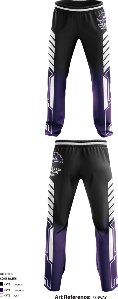 Vista Del Lago High School Football 57133164 Sweatpants - 1