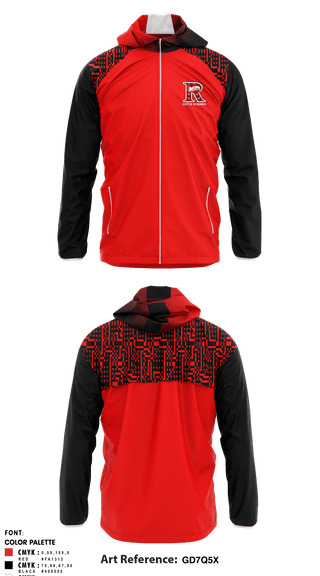Windbreaker, Renton Redhawks, Tennis, Teamtime, Team time, sublimation, custom sports apparel, team uniforms, spirit wear, spiritwear, sports uniforms, custom shirts, team store, custom team store, fundraiser sports, apparel fundraiser