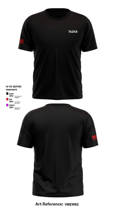 Tazk9 79601909 Short Sleeve Performance Shirt - 1