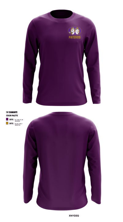 Pateros High School 40841413 Long Sleeve Performance Shirt - 1
