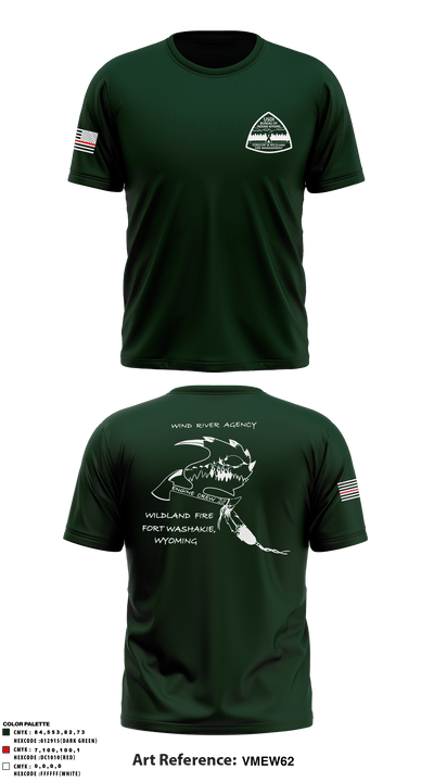 Wind River Agency Fire & Forestry 75939115 Short Sleeve Performance Shirt - 1