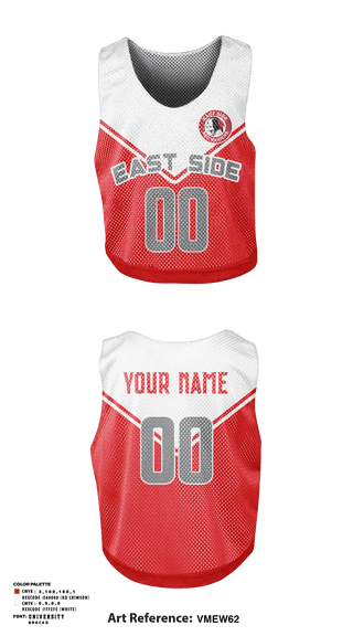 Womens Lacrosse Pinnie, East Side High School Lacrosse, Women's Lacrosse, Teamtime, Team time, sublimation, custom sports apparel, team uniforms, spirit wear, spiritwear, sports uniforms, custom shirts, team store, custom team store, fundraiser sports, apparel fundraiser