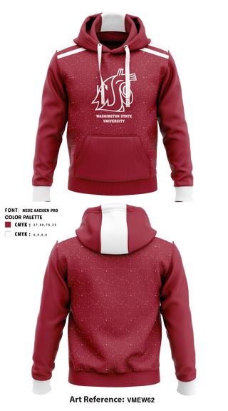 Hoodie, Washington State University Volleyball, Women's Volleyball, Teamtime, Team time, sublimation, custom sports apparel, team uniforms, spirit wear, spiritwear, sports uniforms, custom shirts, team store, custom team store, fundraiser sports, apparel fundraiser