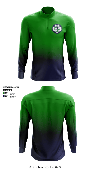 Lowell Catholic High School Cheer 34375837 Quarter Zip Jacket - 1