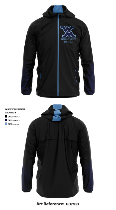 Waterford Mott High School Football 74116275 Windbreaker - 1