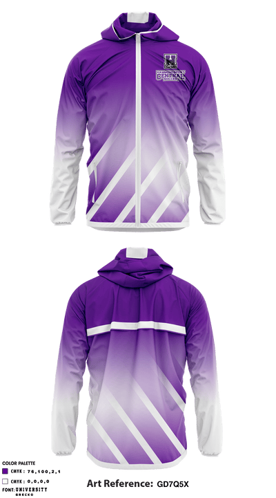 Hammondsport Central High School Soccer 88140235 Windbreaker - 1