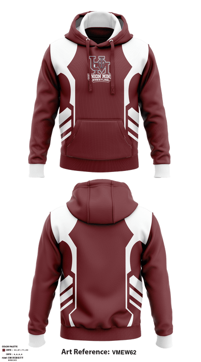 Union Mine High School Wrestling 75613131 Hoodie - 1