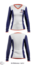 Orange Coast College Cheer 35245430 Women's Long Sleeve V-neck Shirt - 2