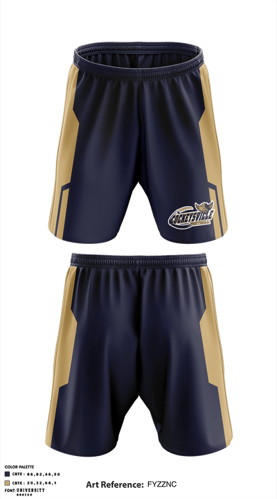 Cockeysville Eagles Football 91755651 Athletic Shorts With Pockets - 2