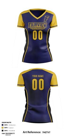 Women's Short Sleeve Vneck Shirt, Fairview High School Women's Volleyball, Women's Volleyball, Teamtime, Team time, sublimation, custom sports apparel, team uniforms, spirit wear, spiritwear, sports uniforms, custom shirts, team store, custom team store, fundraiser sports, apparel fundraiser