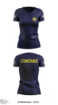 Nueces County Constable Pct 3 85430469 Women's Short Sleeve V-neck Shirt - 5