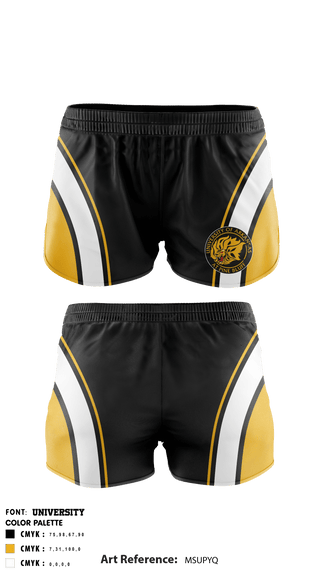 Women's Shorts, University of Arkansas at Pine Bluff Cheer, School Spirit Store, Teamtime, Team time, sublimation, custom sports apparel, team uniforms, spirit wear, spiritwear, sports uniforms, custom shirts, team store, custom team store, fundraiser sports, apparel fundraiser