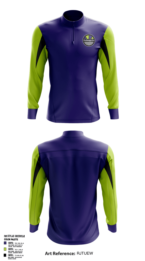 Quarter Zip Jacket, The Hoop Vibe, Men's Basketball, Teamtime, Team time, sublimation, custom sports apparel, team uniforms, spirit wear, spiritwear, sports uniforms, custom shirts, team store, custom team store, fundraiser sports, apparel fundraiser