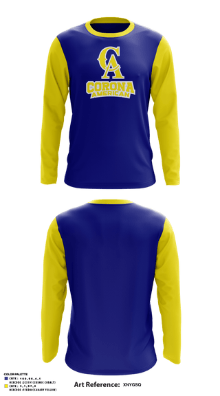 Long Sleeve Performance Shirt, Corona American Little League, Baseball, Teamtime, Team time, sublimation, custom sports apparel, team uniforms, spirit wear, spiritwear, sports uniforms, custom shirts, team store, custom team store, fundraiser sports, apparel fundraiser