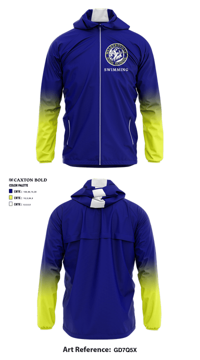 Walkersville High School Swimming 14429382 Windbreaker - 1