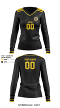 Ocoee High School Volleyball 86759359 Women's Long Sleeve V-neck Shirt - 1